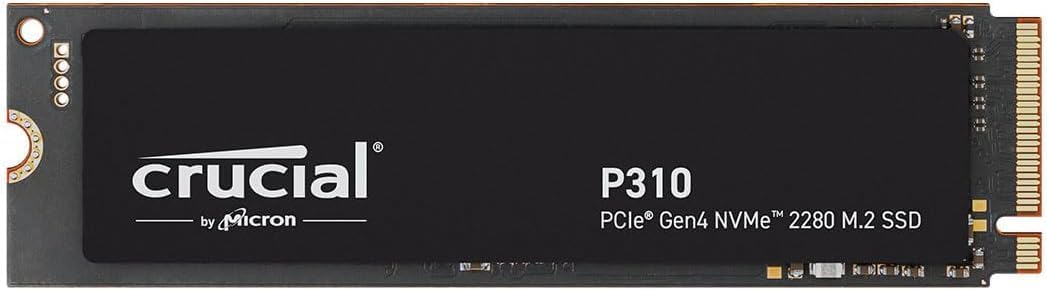 Crucial P310 2TB 2280 PCIe Gen4 3D NAND NVMe M.2 SSD – Up to 7,100 MB/s – Shift up to Gen4, with Acronis Offer, Internal Solid State Drive (PC) – CT2000P310SSD801