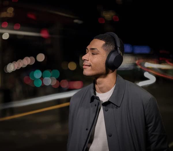 Sony WH-1000XM5 The Best Wireless Noise Canceling Headphones, Made Of Soft Fit Synthetic Leather, Integrated Processor V1, With 4 Beamforming Microphones, Up To 30-Hour Battery Life, Black