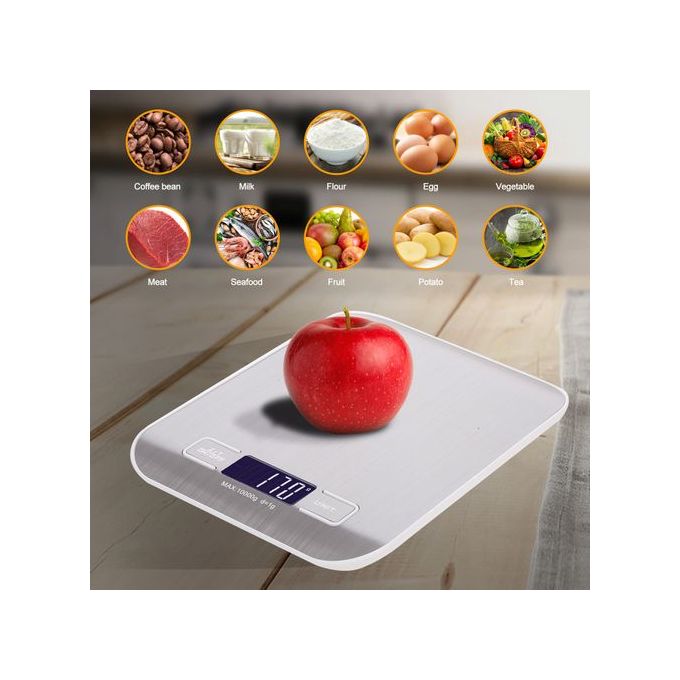 Rechargeable Kitchen Digital Food Scale 10KG/1g Measuring