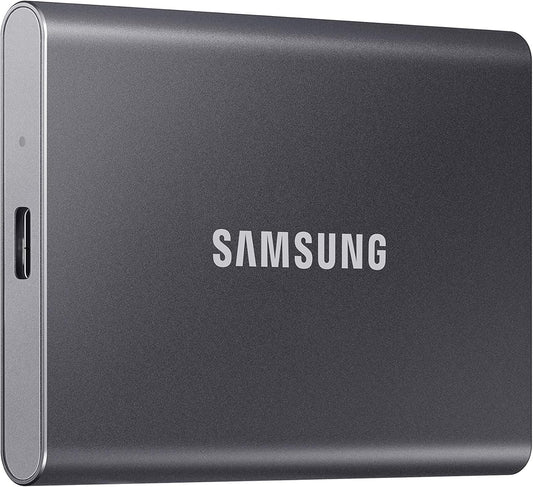 SAMSUNG T7 Portable SSD, 4TB External Solid State Drive, Speeds Up to 1,050MB/s, USB 3.2 Gen 2, Reliable Storage for Gaming, Students, Professionals, MU-PC4T0T/AM, Gray